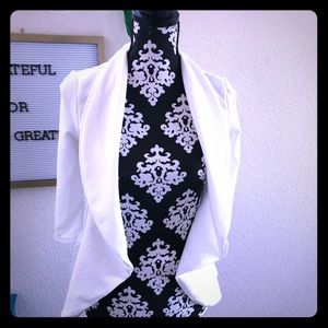 NWT! White Draped/Relaxed Blazer